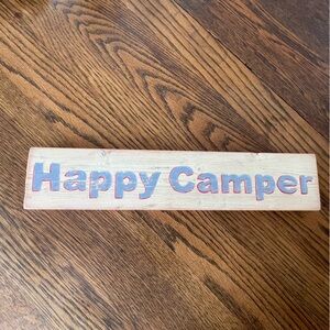 Vintage Inspired Wooden Rustic Happy Camper Decorative Sign🏕️❤️